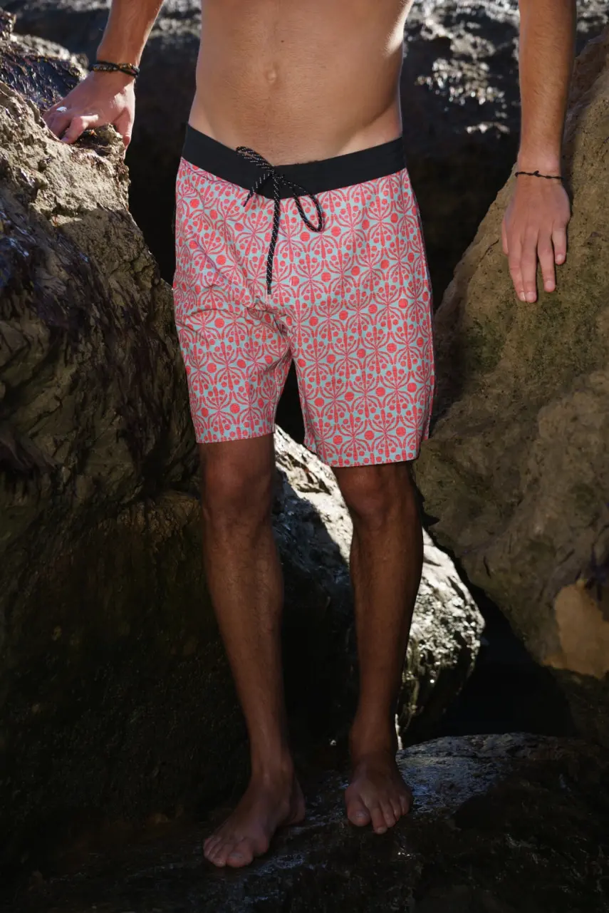 Futah - Flora Aquatic & Red Boardshorts (10)