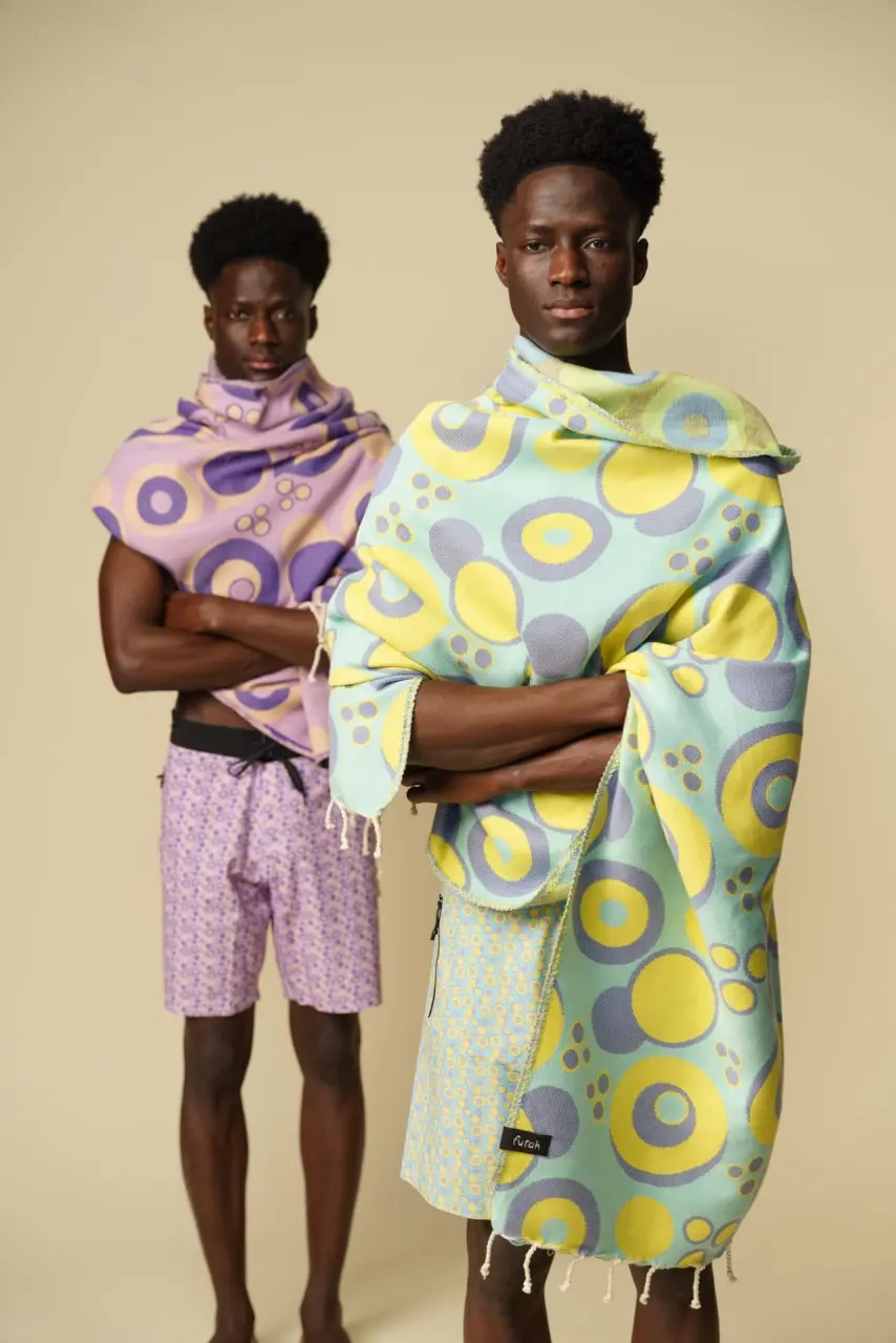 Futah - Vortex Yellow & Water Boardshorts (9)