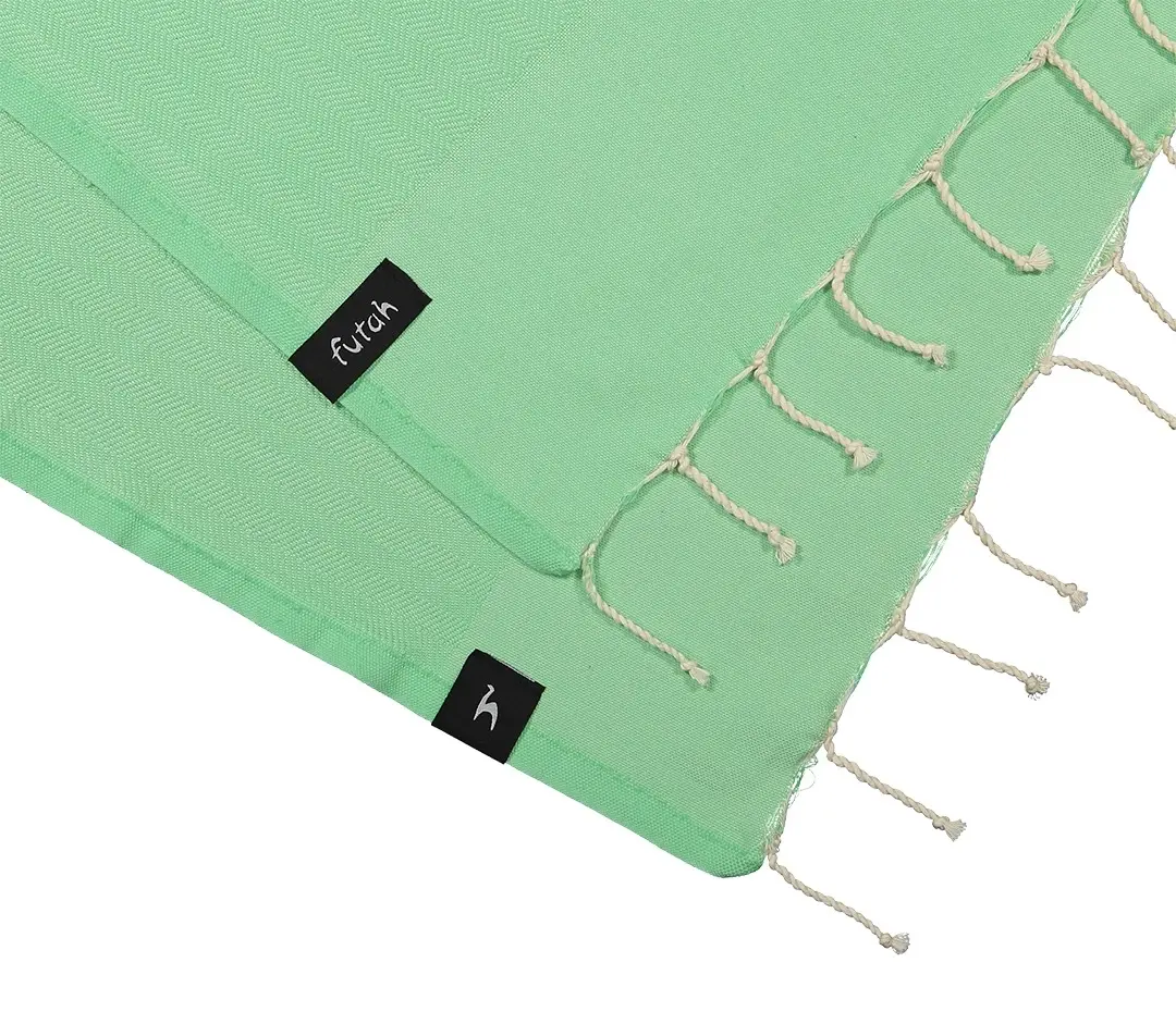 Futah - Ericeira Light Green Beach Blanket (2)