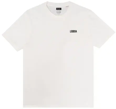 White Organic Cotton T-Shirt - Lisboa