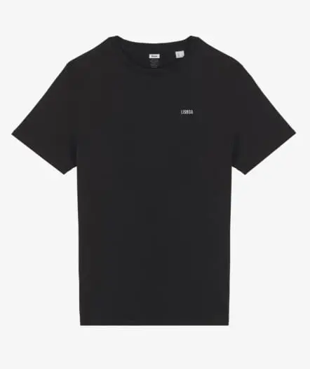 Black Organic Cotton T-Shirt - Lisboa