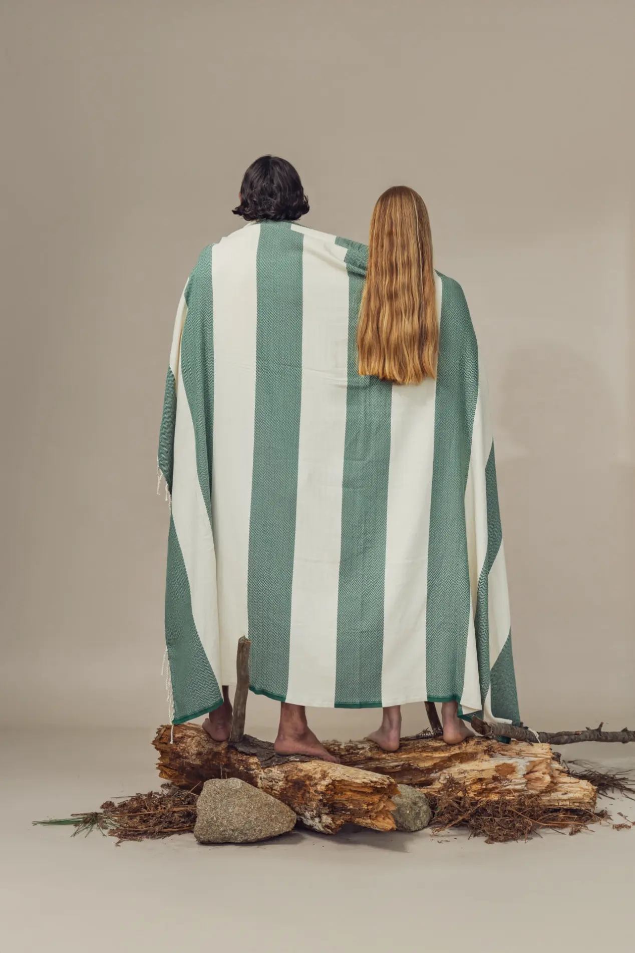 Futah - Bedu Green Beach Blanket (3)