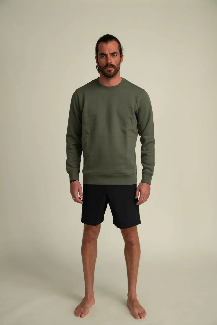 Futah - Organic Cotton Sweatshirt - Forest (1)