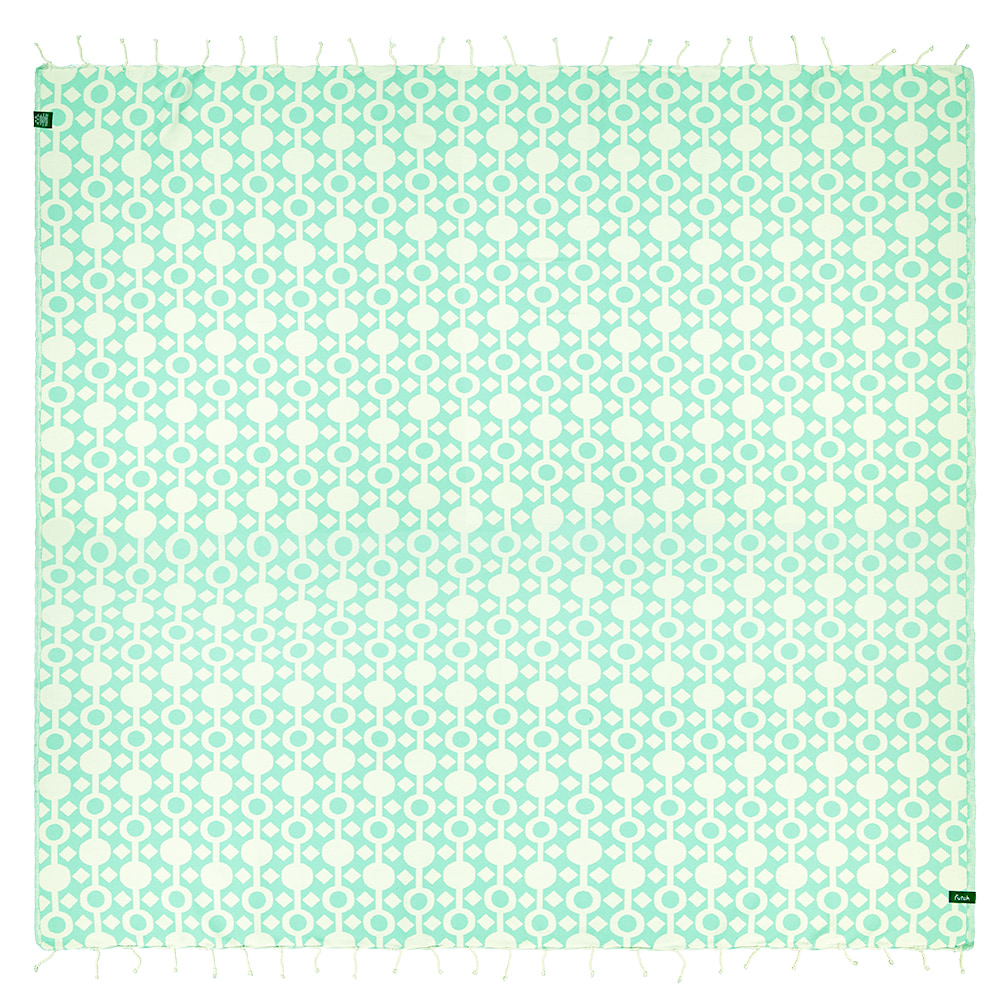 Futah - Amazónica Sea Green Beach Blanket (1)