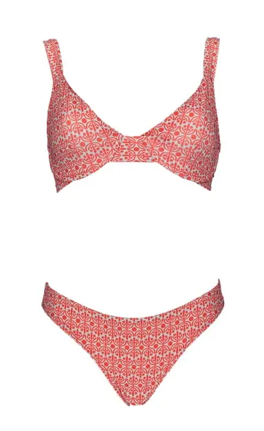 Flora Aquatic & Coral Bikini Bralette