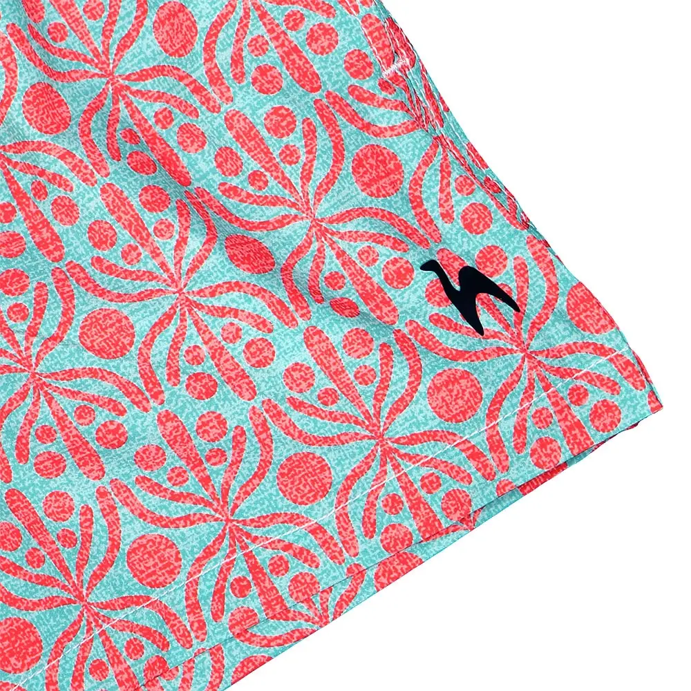 Futah - Flora Aquatic & Red Kids Swimshorts (6)