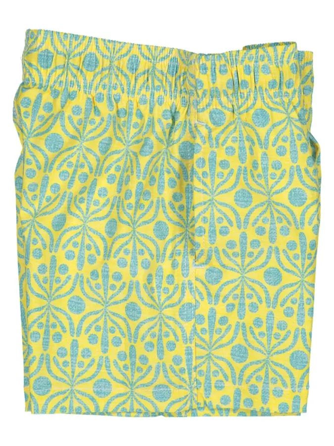 Futah - Flora Yellow & Water Kids Swimshorts (4)