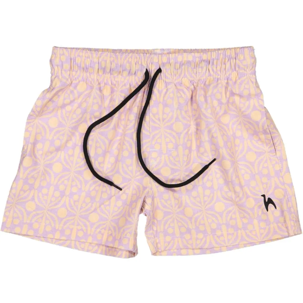 Futah - Flora Mocha & Violet Kids Swimshorts (3)