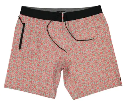 Flora Aquatic & Red Boardshorts