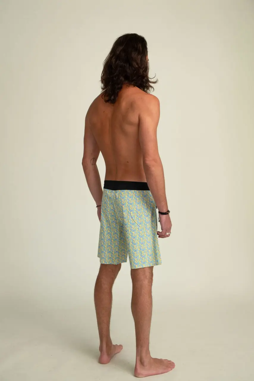 Futah - Vortex Yellow & Water Boardshorts (2)