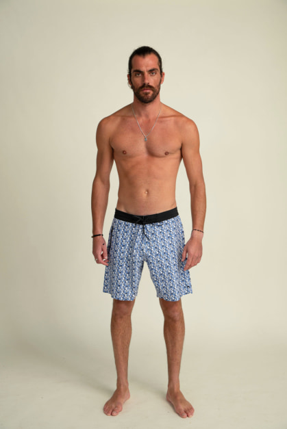 Vortex Blue & White Boardshorts (2)
