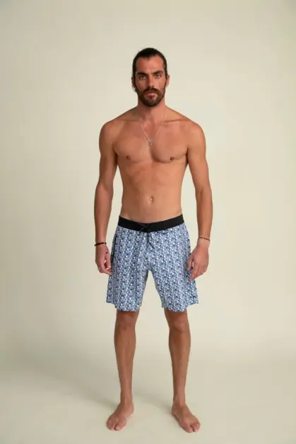 Vortex Blue & White Boardshorts (2)
