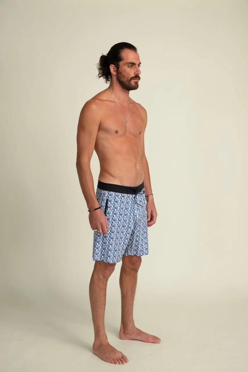 Futah - Vortex Blue & White Boardshorts (2)