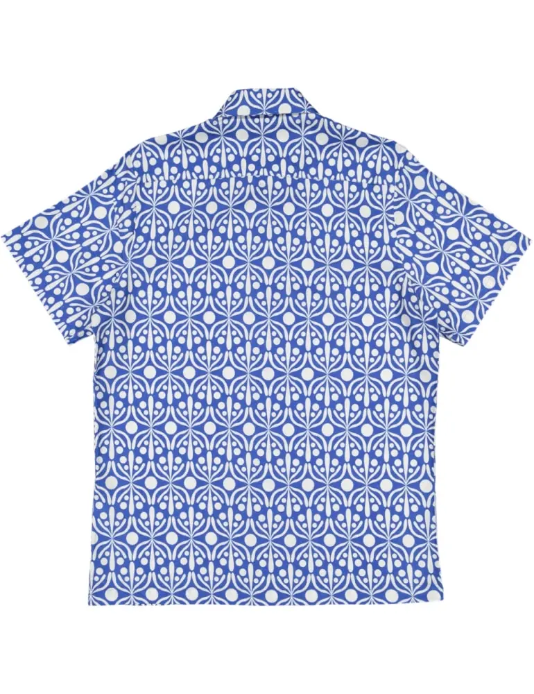 Futah - Flora Blue & White Shirt (2)