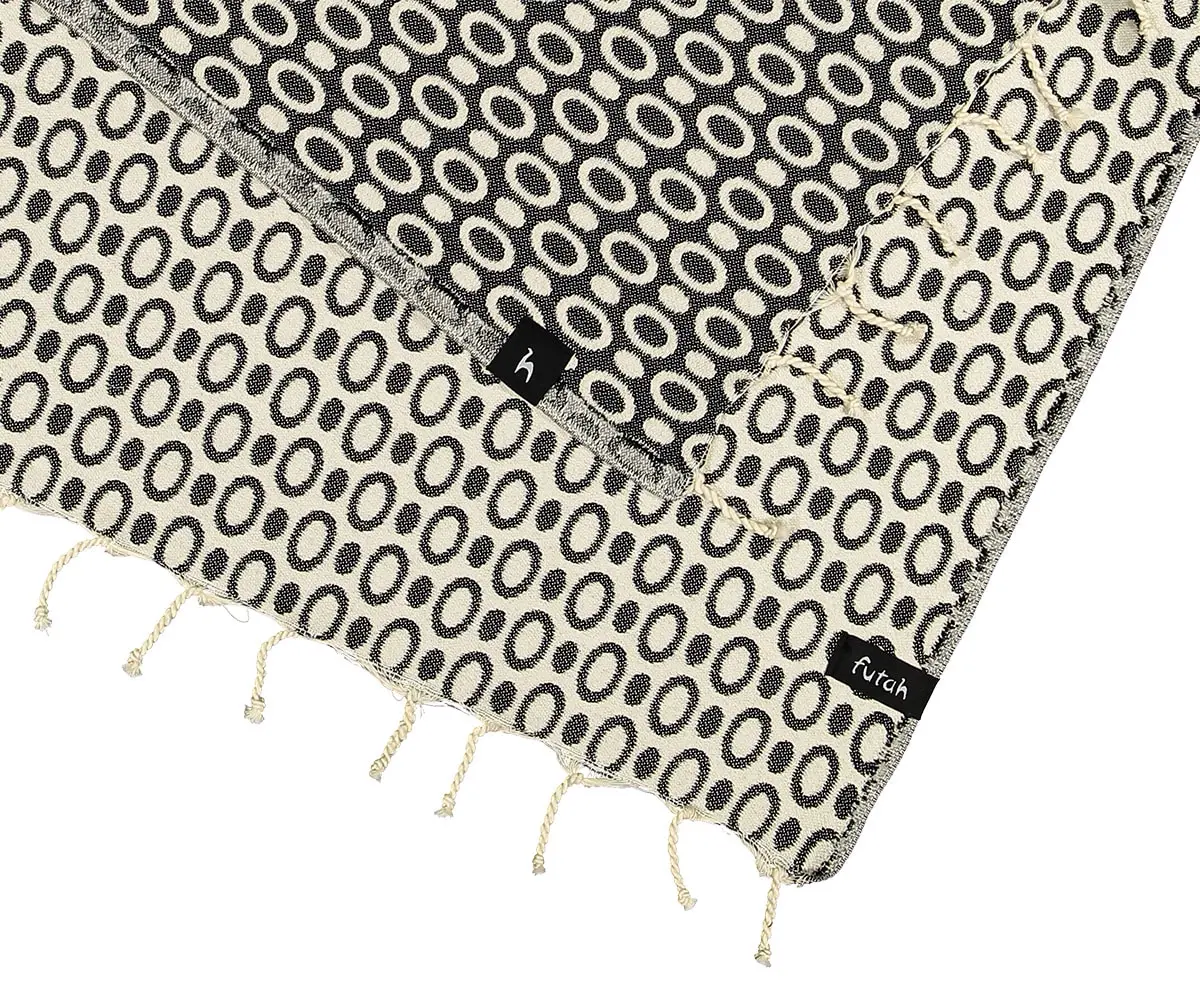 Futah - Pulse Black Beach Towel (3)