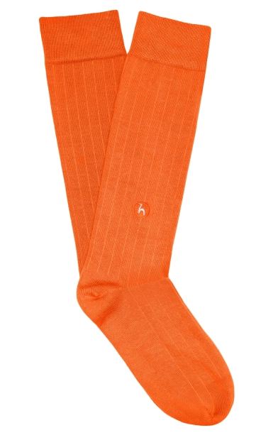 Futah Ericeira Orange High  Knee Socks