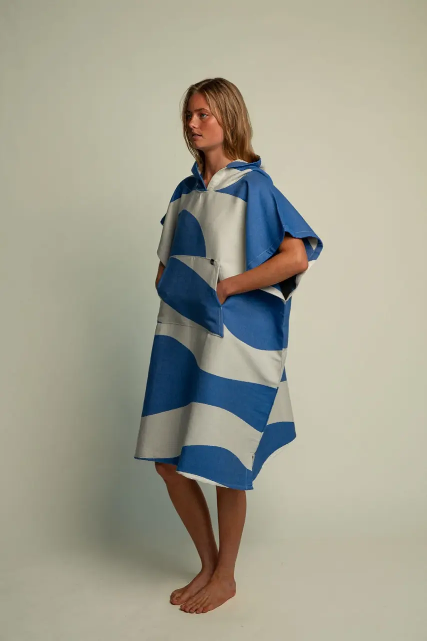 Futah - Aether Blue Adult Poncho (2)