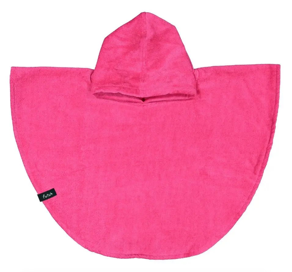 Futah - Bedu Neon Pink Terry Poncho Baby (1)